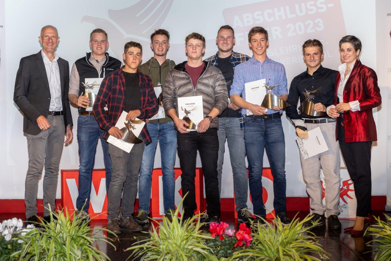 Die Zweitplatzierten bei den TyrolSkills. Foto: WK Lienz/Brunner Images