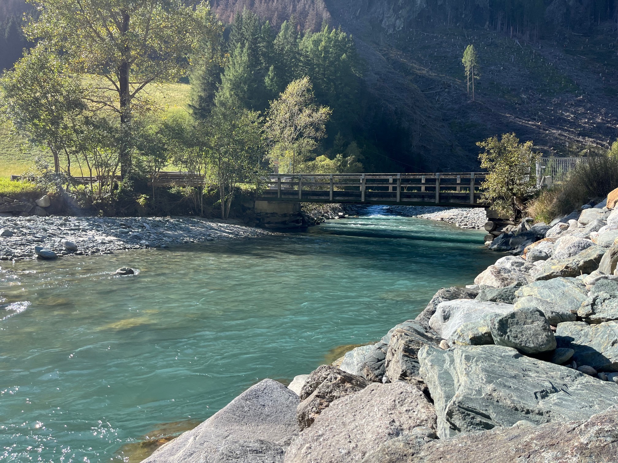 Geplanter Standort f&uuml;r das neue Krafthaus am Tauernbach, Foto: Brugger