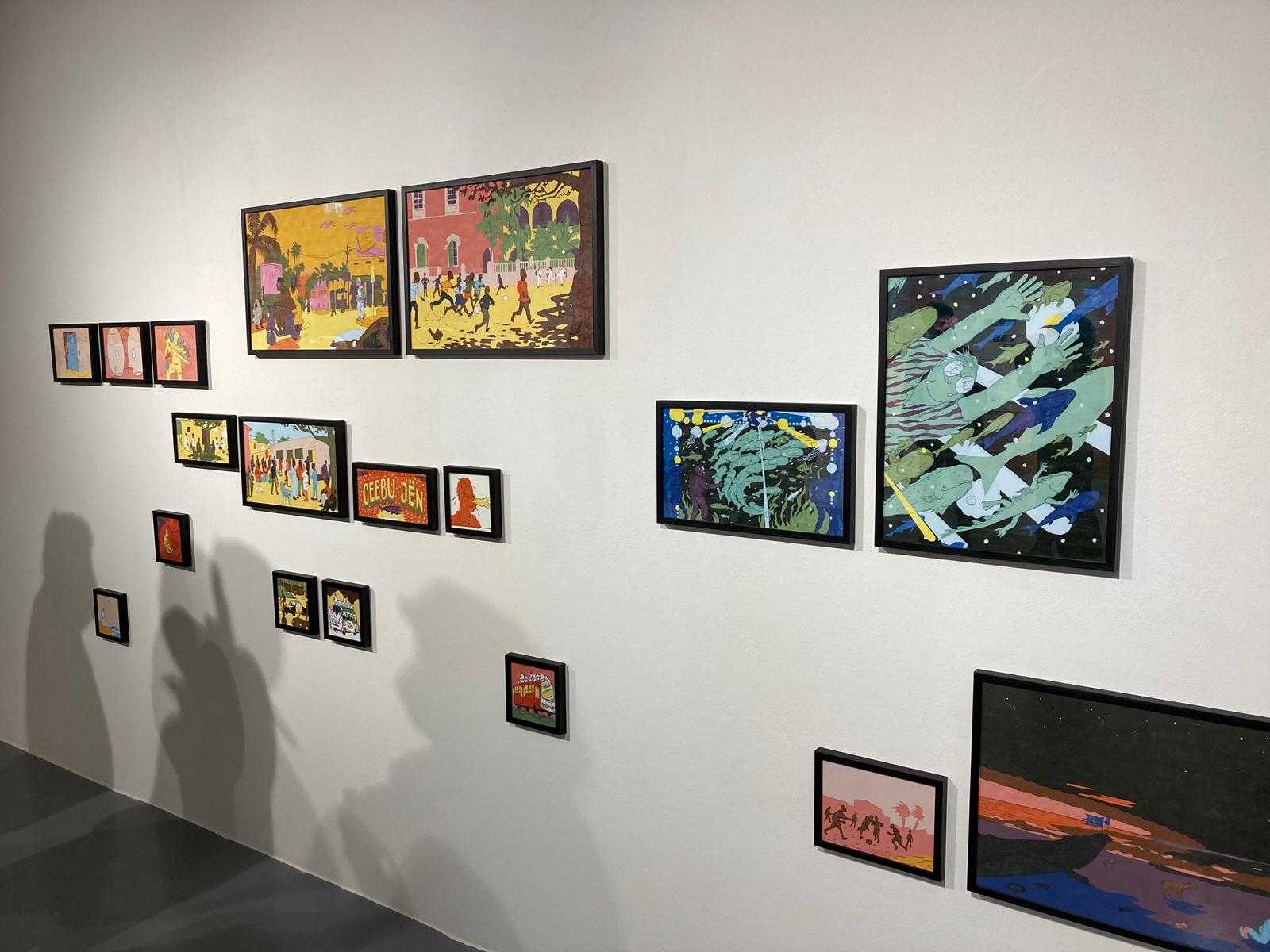 Neben dem Storyboard zeigt die Ausstellung auch vergr&ouml;&szlig;erte Drucke einzelner Comic-Szenen. Foto: Stangl