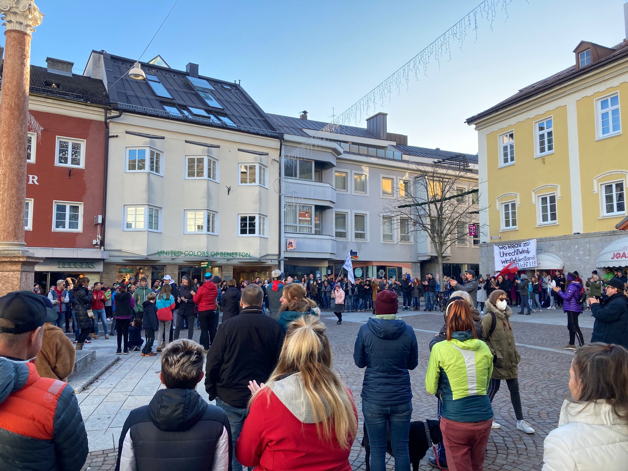Am Johannesplatz wurde lautstark "Freiheit" gefordert
