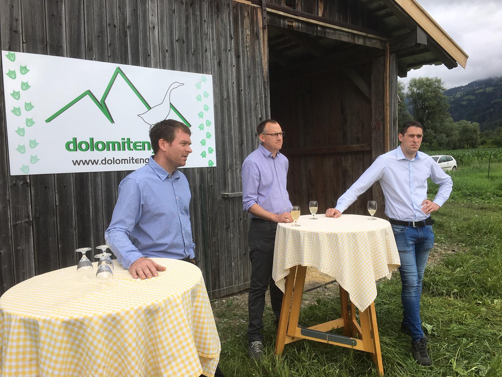 Johannes Kuenz, Klemens Kreuzer und Florian Kuenz, Foto: Brugger