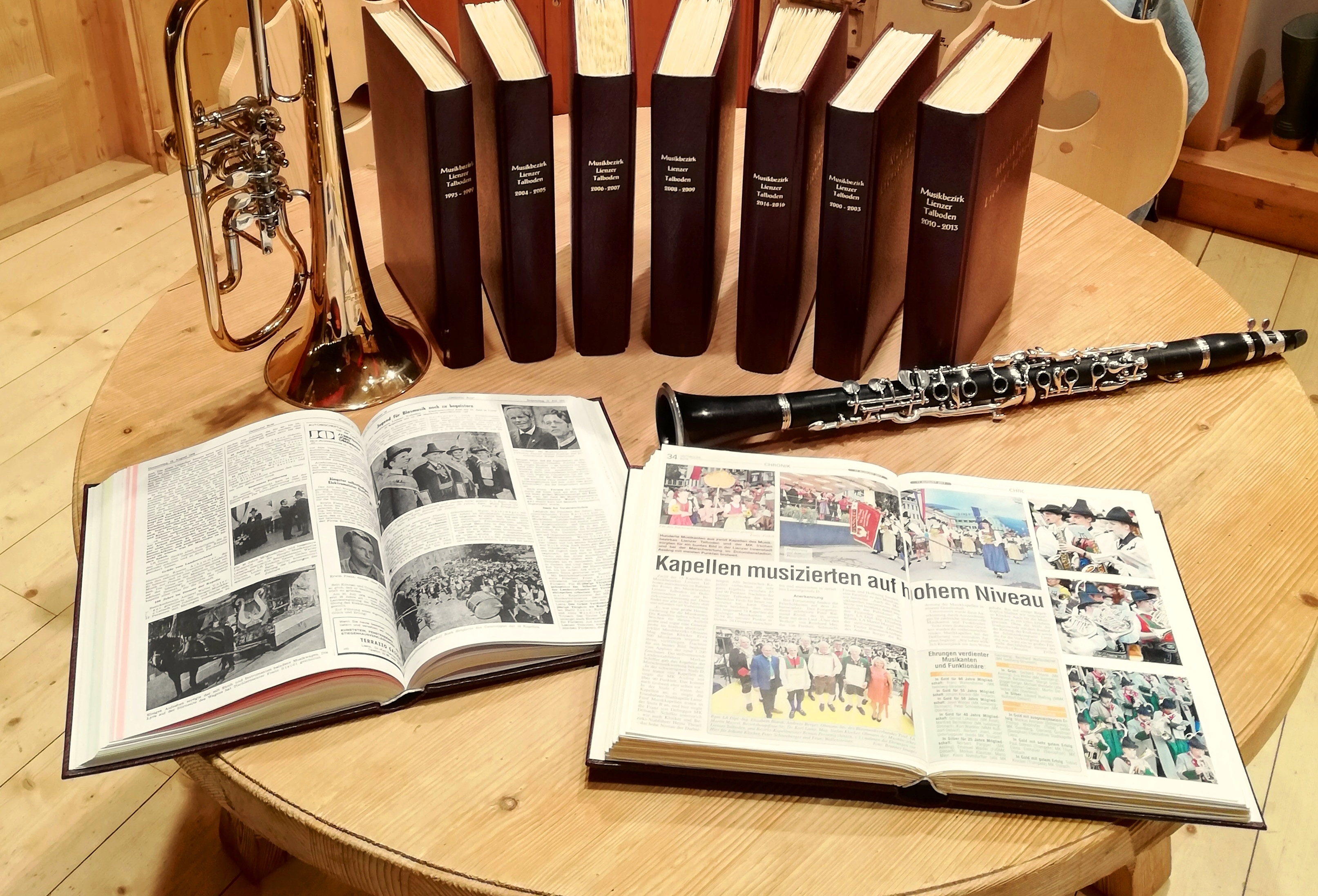 1600 Chronikseiten wurden digitalisiert. Foto: Musikbezirk Lienzer Talboden