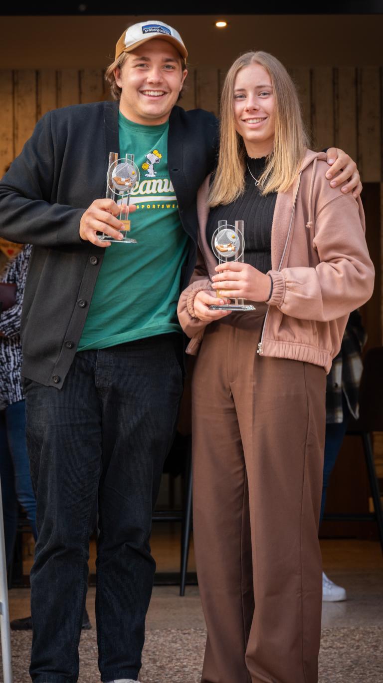 Das Sieger-Duo Paul Moritz und Eva Breschan