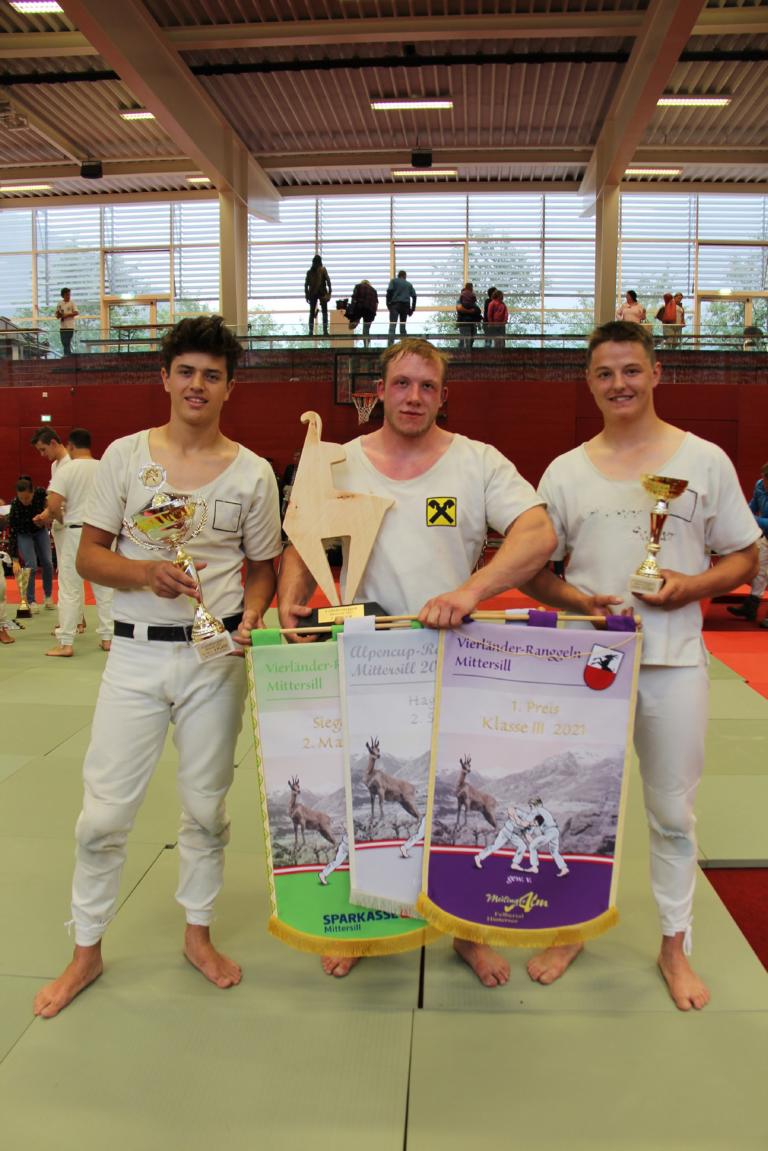 Simon Lang, Lukas Mattersberger und Kevin Holzer begeisterten das Publikum in Mittersill, Foto: Union Matrei/Holzer