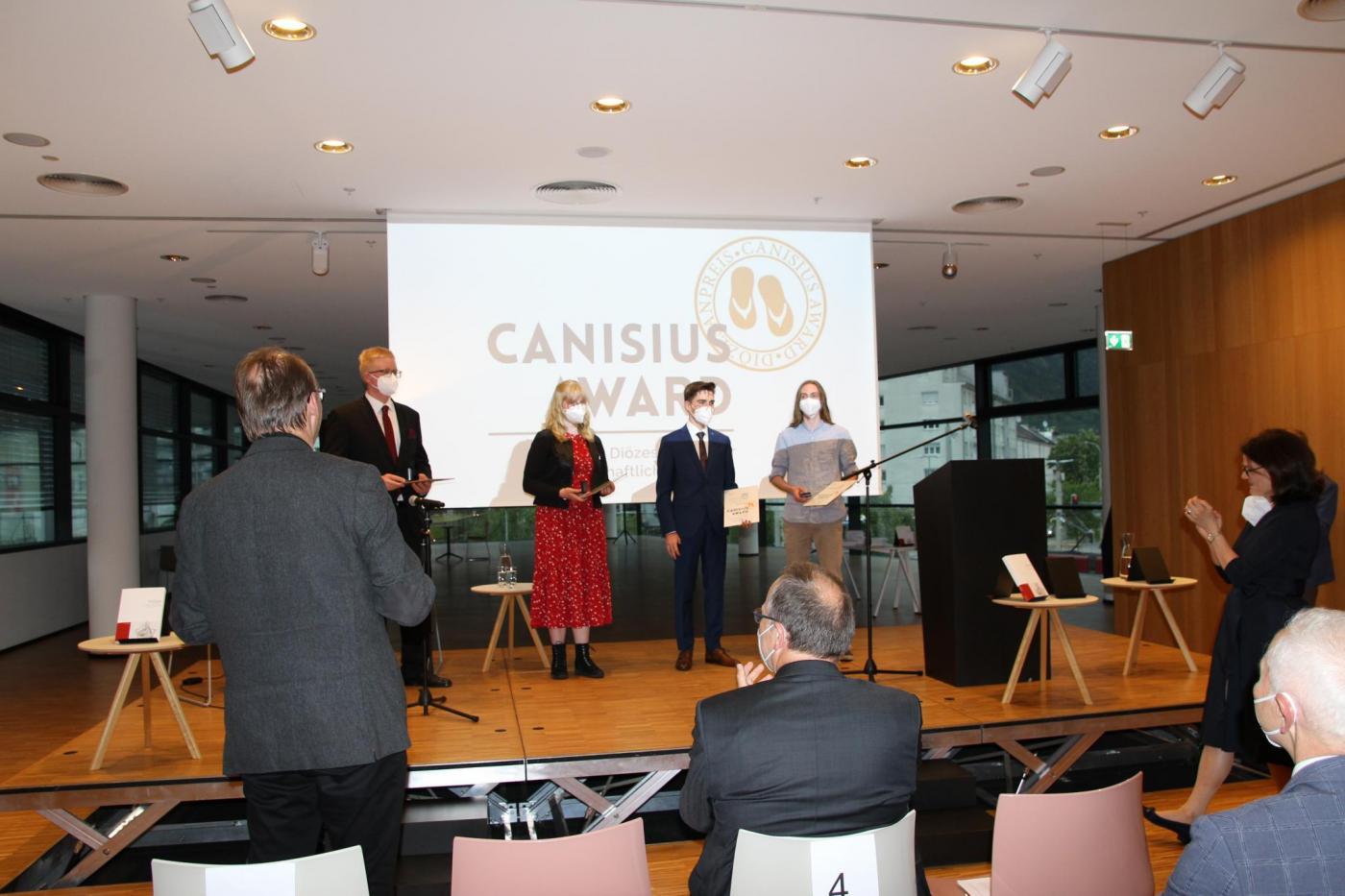 Die Preistr&auml;gerInnen des diesj&auml;hrigen Canisius Awards, Foto: DIBK/Cincelli