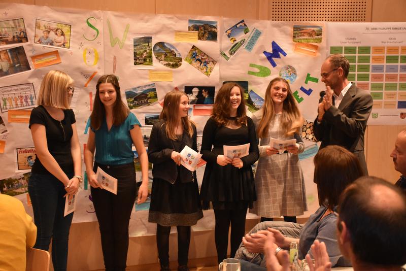 Sch&uuml;lerinnen der NMS Lesachtal pr&auml;sentierten ihre Vorstellungen von einer Zukunft.