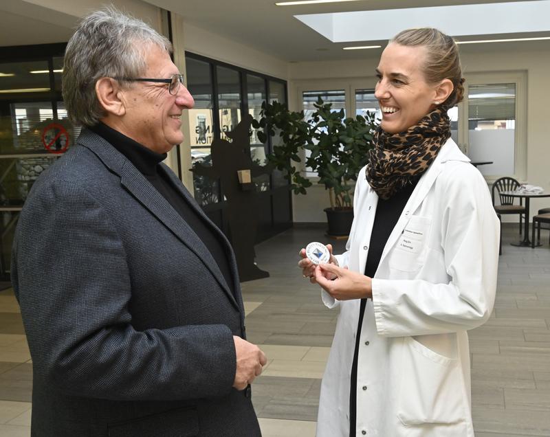 Andrea Samonigg-Mahrer mit Hartwig Pogatschnigg