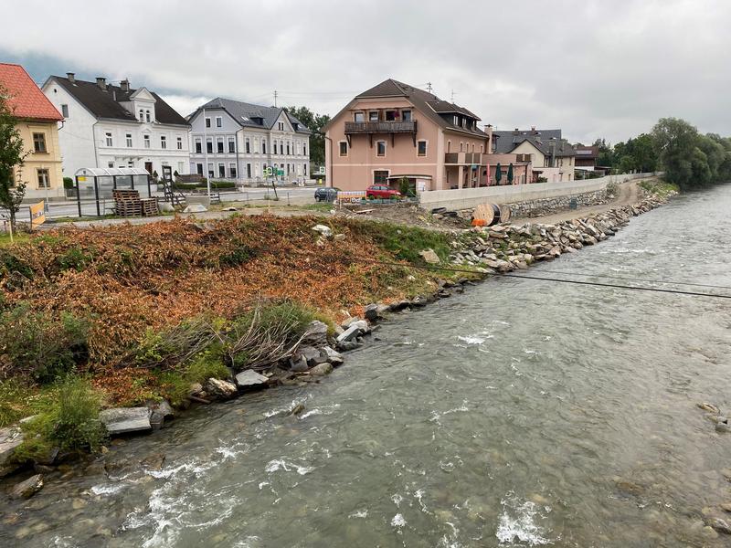 Die Promenade entlang der M&ouml;ll und der Rastplatz mit E-Bike Ladestation sollen im Herbst dieses Jahres fertiggestellt sein.