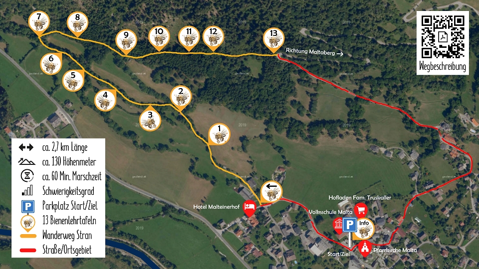 Projektleiter Gottfried Peball erkl&auml;rt die Schautafeln.