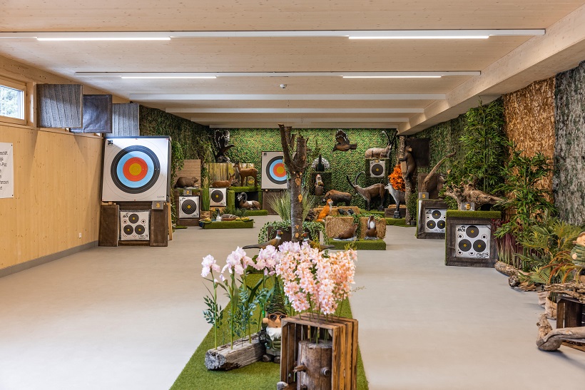 Die 25 Meter Indoor-Bogenschie&szlig;anlage ist die modernste in K&auml;rnten.