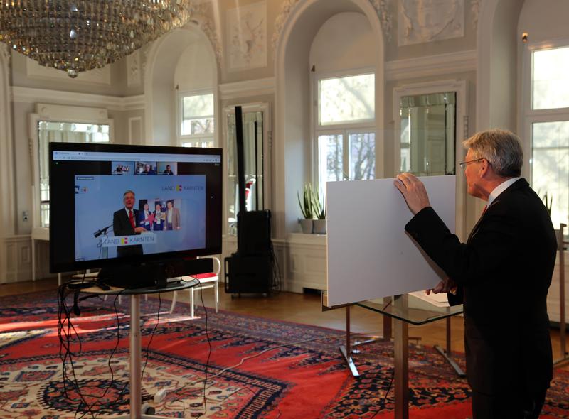 In Klagenfurt wurde das Franz Klammer Filmprojekt pr&auml;sentiert. Foto: LPD