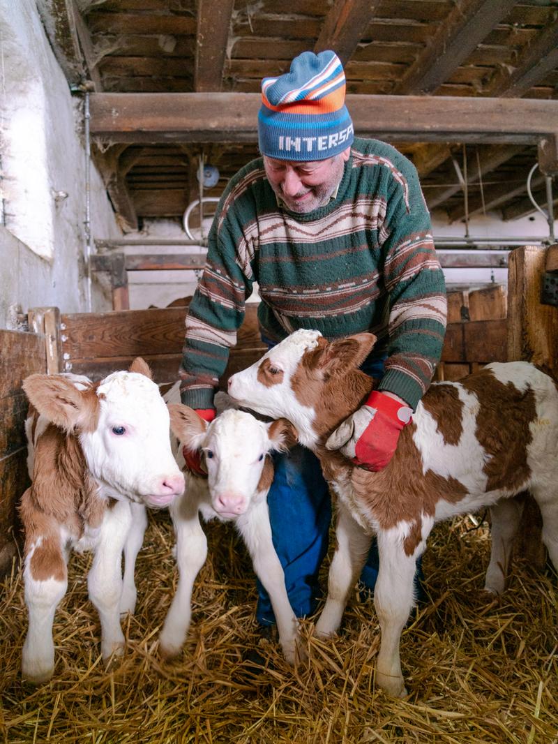 Peter Winkler, 79 Jahre: &bdquo;Mein ganzes Leben lang bin ich schon Landwirt, aber Drillinge hatten wir noch nie.