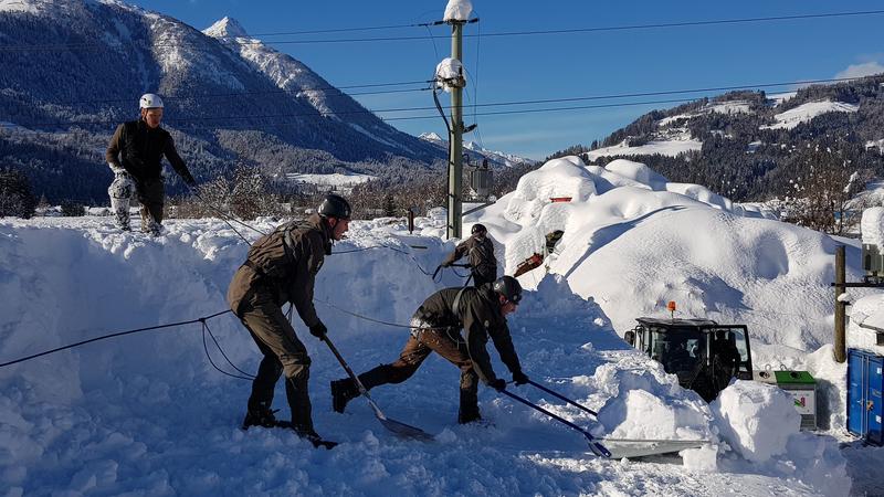 Einsatz der Villacher Pioniere in Oberk&auml;rnten. Fotos: Christian Debelak/Bundesheer