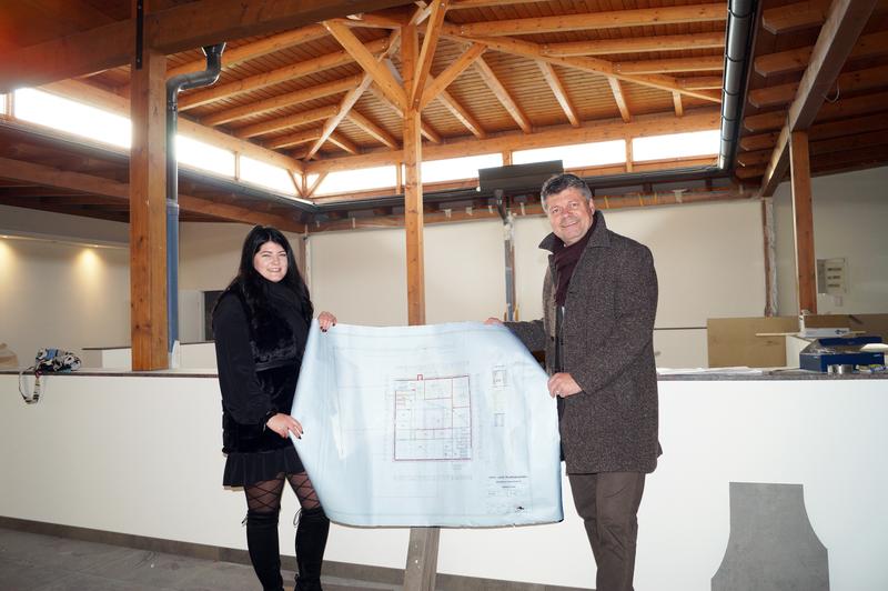 Hier wird ein &ouml;ffentlich zug&auml;ngliches Caf&eacute; entstehen