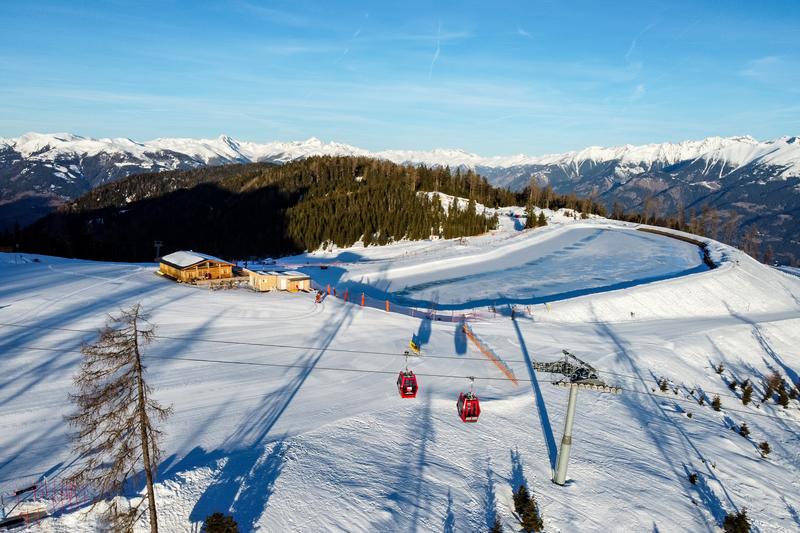 Am Spittaler Hausberg kann noch bis Ostern Skigefahren werden. Foto: Goldeck Bergbahnen