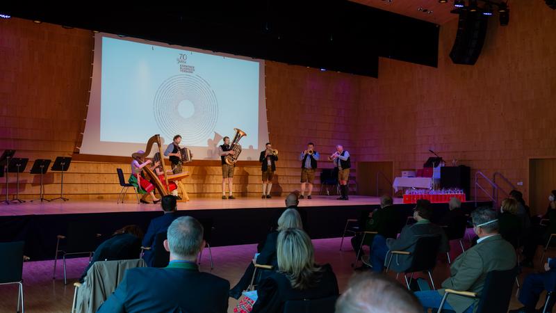 F&uuml;r Stimmung sorgte auch die &bdquo;Irschner Blos&ldquo;.