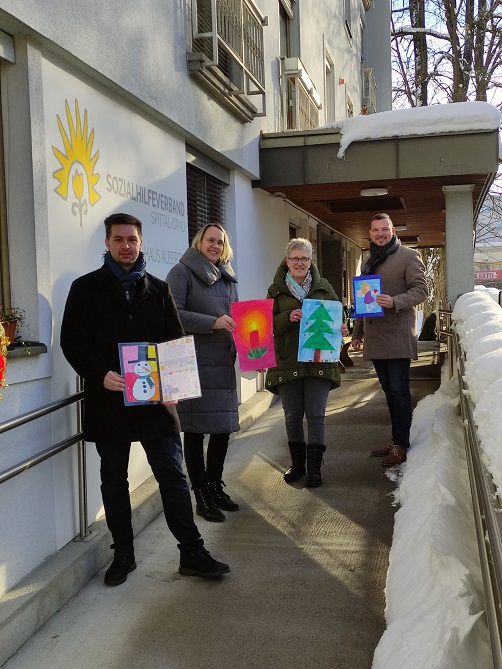 V. l.: GR Roland Staudacher, StR Almut Smoliner, GR Barbara Samobor und Sozialhilfeverband-GF Thomas Schell.&nbsp;