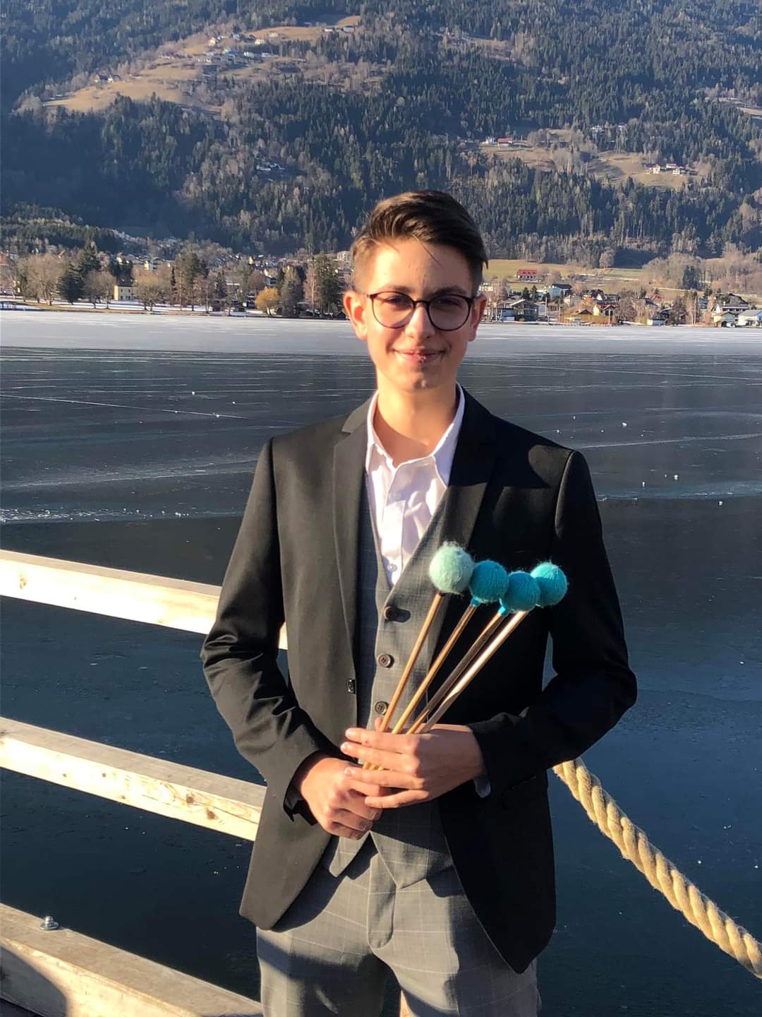 David Edlinger erspielte sich am Schlagwerk das Leistungsabzeichen in Gold mit ausgezeichnetem Erfolg.