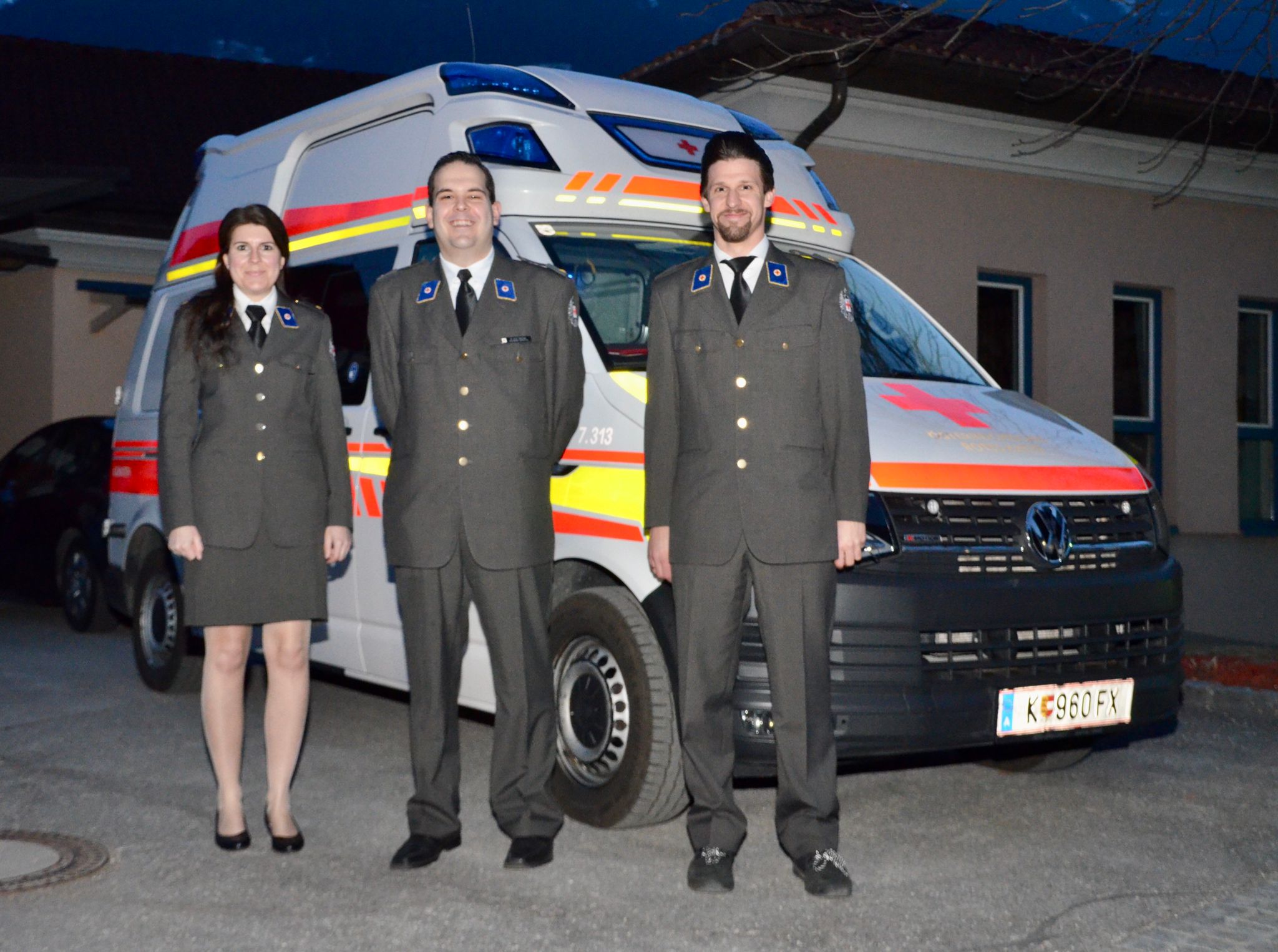 Die Ortsstellenleitung in Obervellach: Verena Loipold, Ortsstellenleitern Dr. Ulrich Gradnitzer und Dominik Pacher. Foto: RK