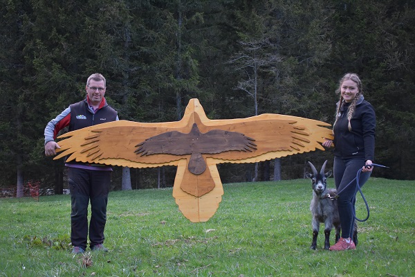Thomas Gfrerer mit Tochter Carmen, die ihr Maturaprojekt im Seebachtal Wirklichkeit werden lie&szlig;. Foto: privat