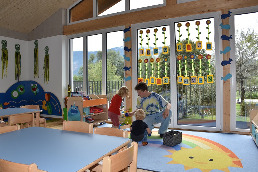 Auf gen&uuml;gend Bewegungsm&ouml;glichkeiten wurde geachtet, au&szlig;en wie innen.