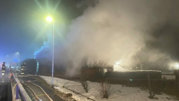 Brand in Greifenburg. Foto: FF Greifenburg