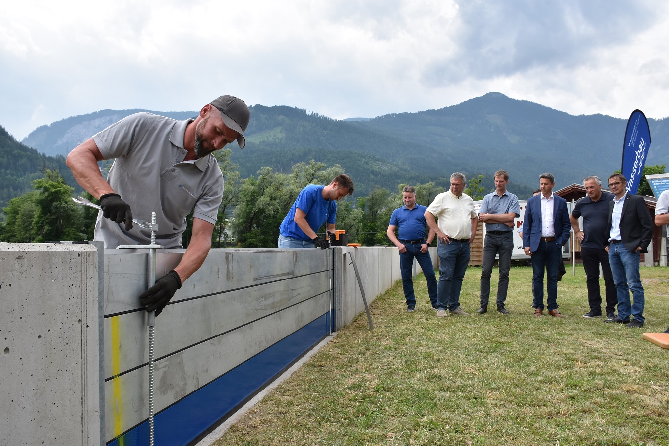 Bei Bedarf sind die Alu-Elemente rasch eingesetzt.