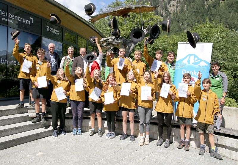 Abschlussveranstaltung mit Junior Ranger im Besucherzentrum Mallnitz. Foto: Copyright G&uuml;nter Mandl