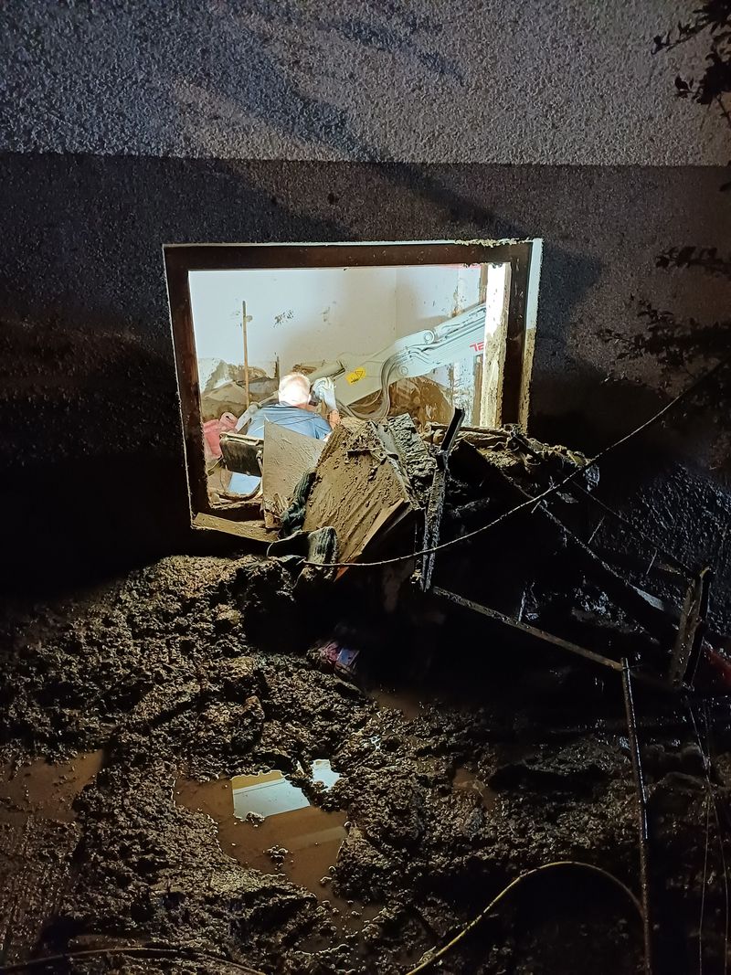 Am Schlimmsten hat es das Haus der Familie Gilger erwischt.