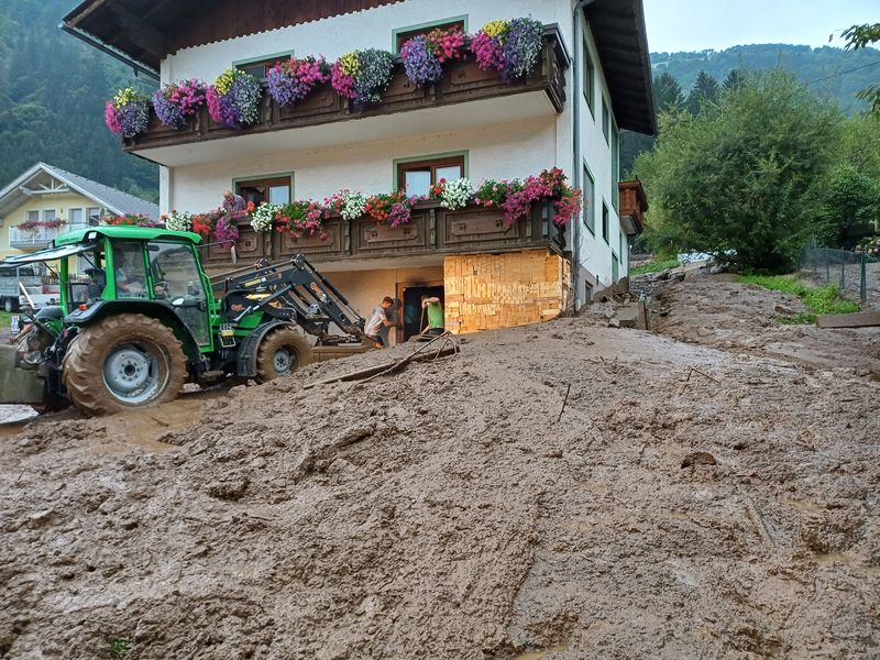 Am Schlimmsten hat es das Haus der Familie Gigler erwischt.