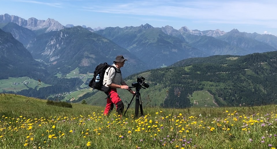 Filmarbeiten auf der Mussen.