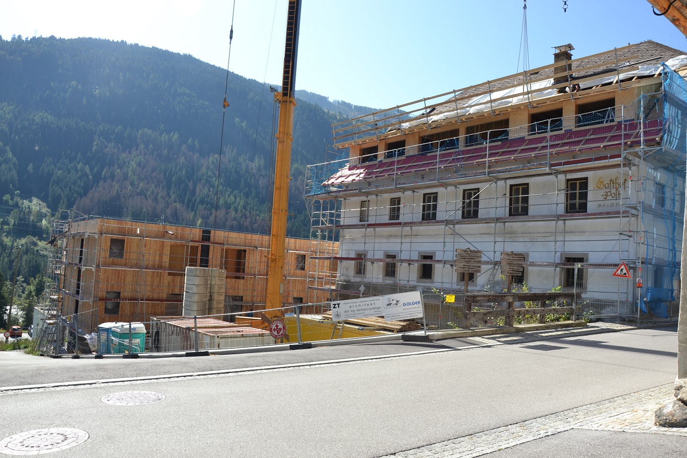 In einem Neubau an der S&uuml;dseite des Geb&auml;udes entstehen zus&auml;tzliche Wohnungen.