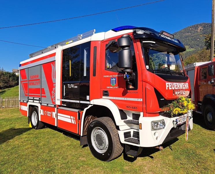 Das neue Fahrzeug wurde vom Feuerwehrausr&uuml;ster Magirus Lohr umgebaut.