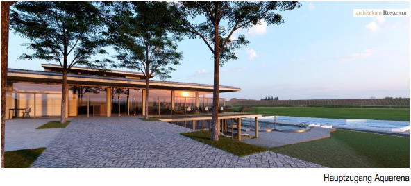 Entw&uuml;rfe f&uuml;r die Sanierung der Aquarena in K&ouml;tschach-Mauthen. Foto: Architekten Ronacher