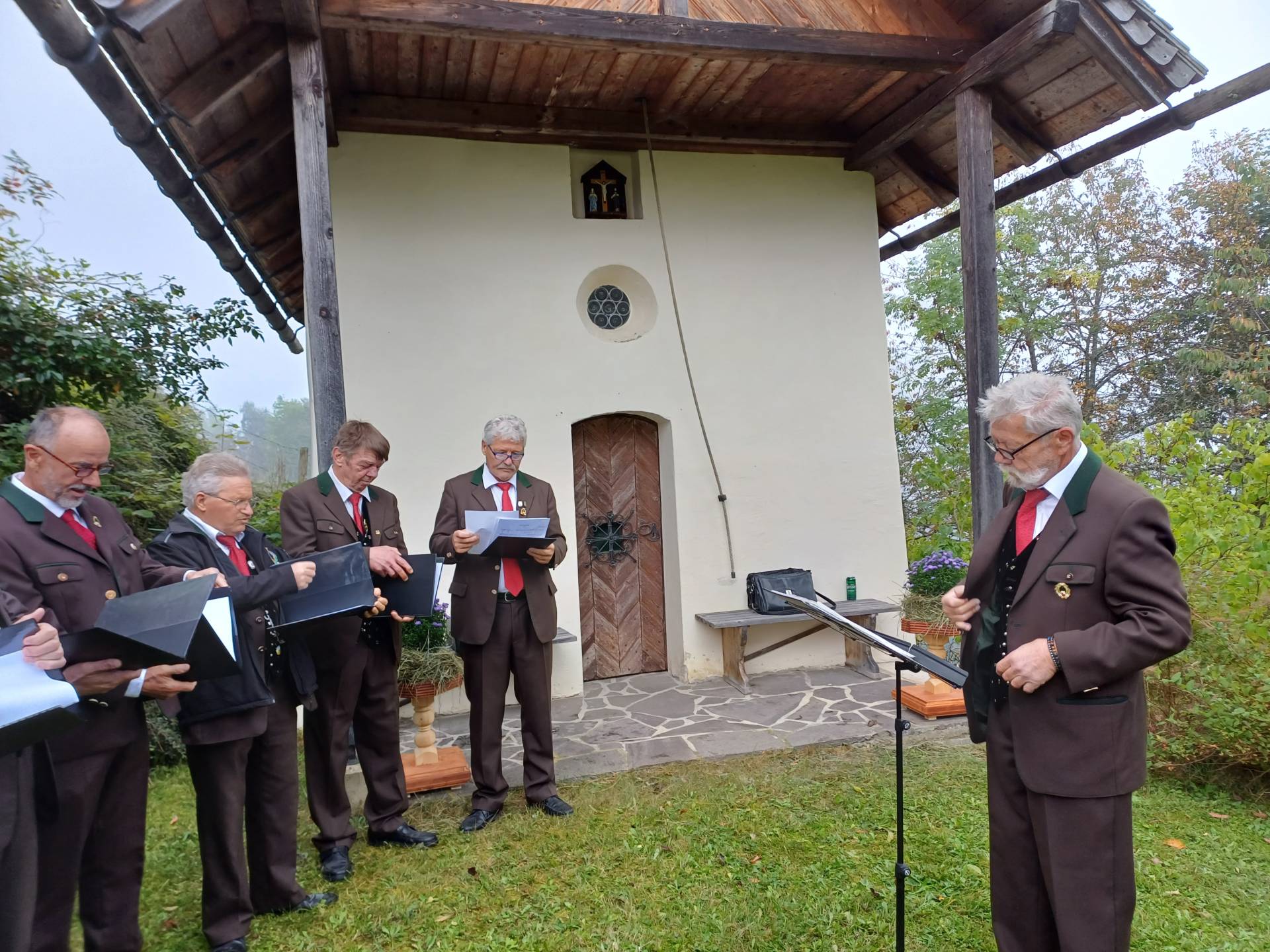 Der MGV Lind bereitet sich vor.