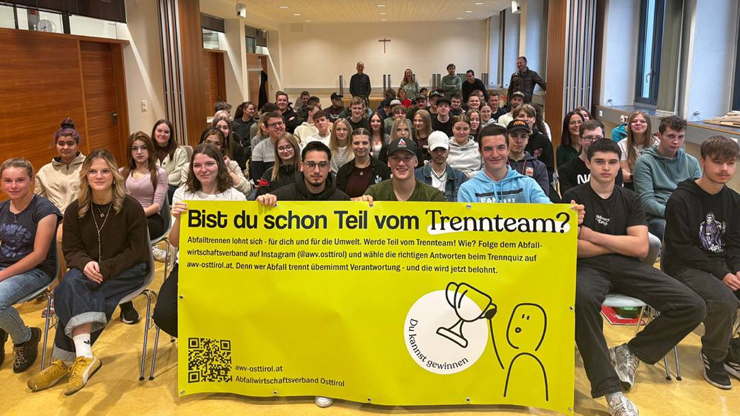 Foto: AWVO - Trennteam der Tiroler Fachberufsschule