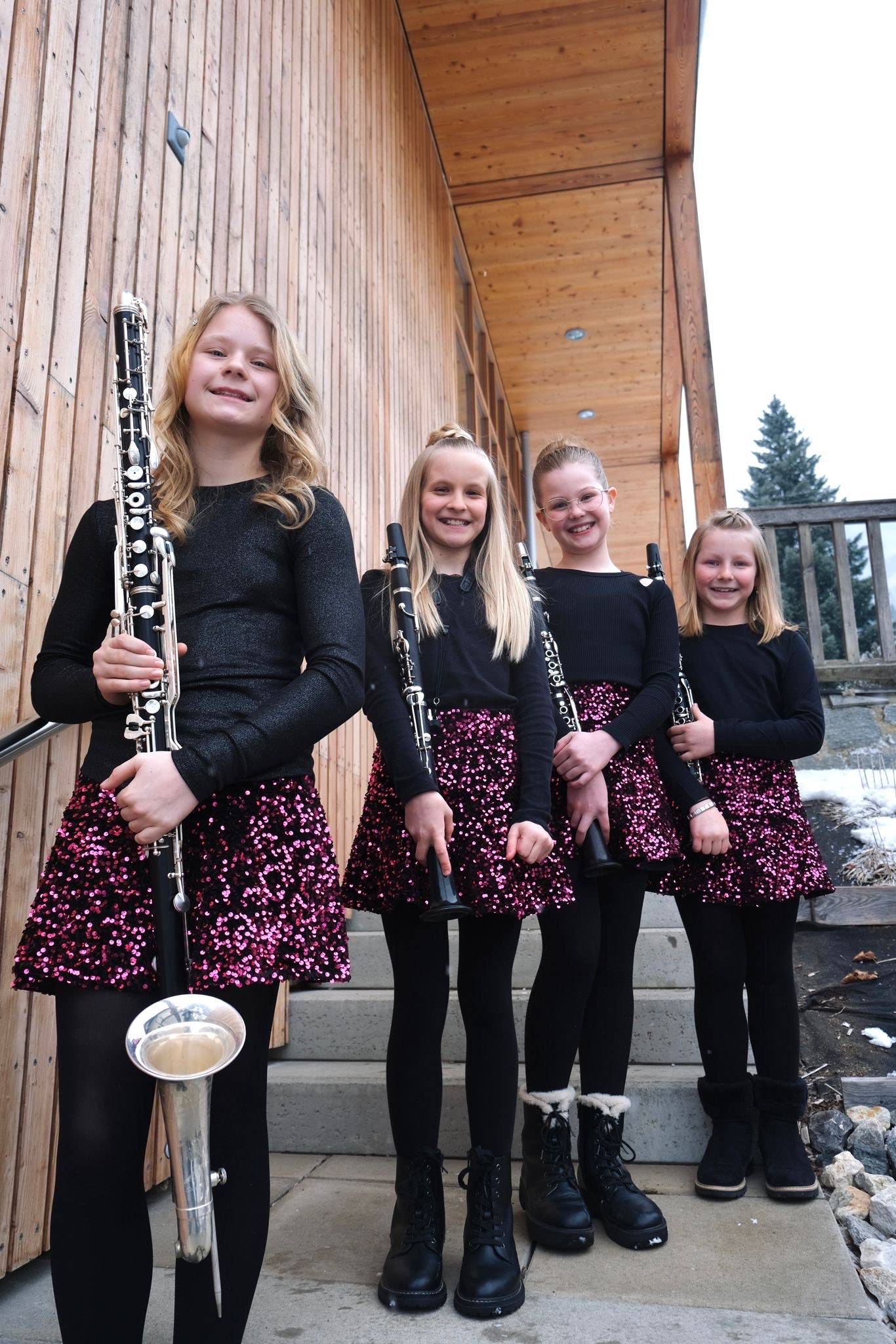 Das Ensemble &bdquo;Clarizauber Crew&ldquo; (Stufe J).