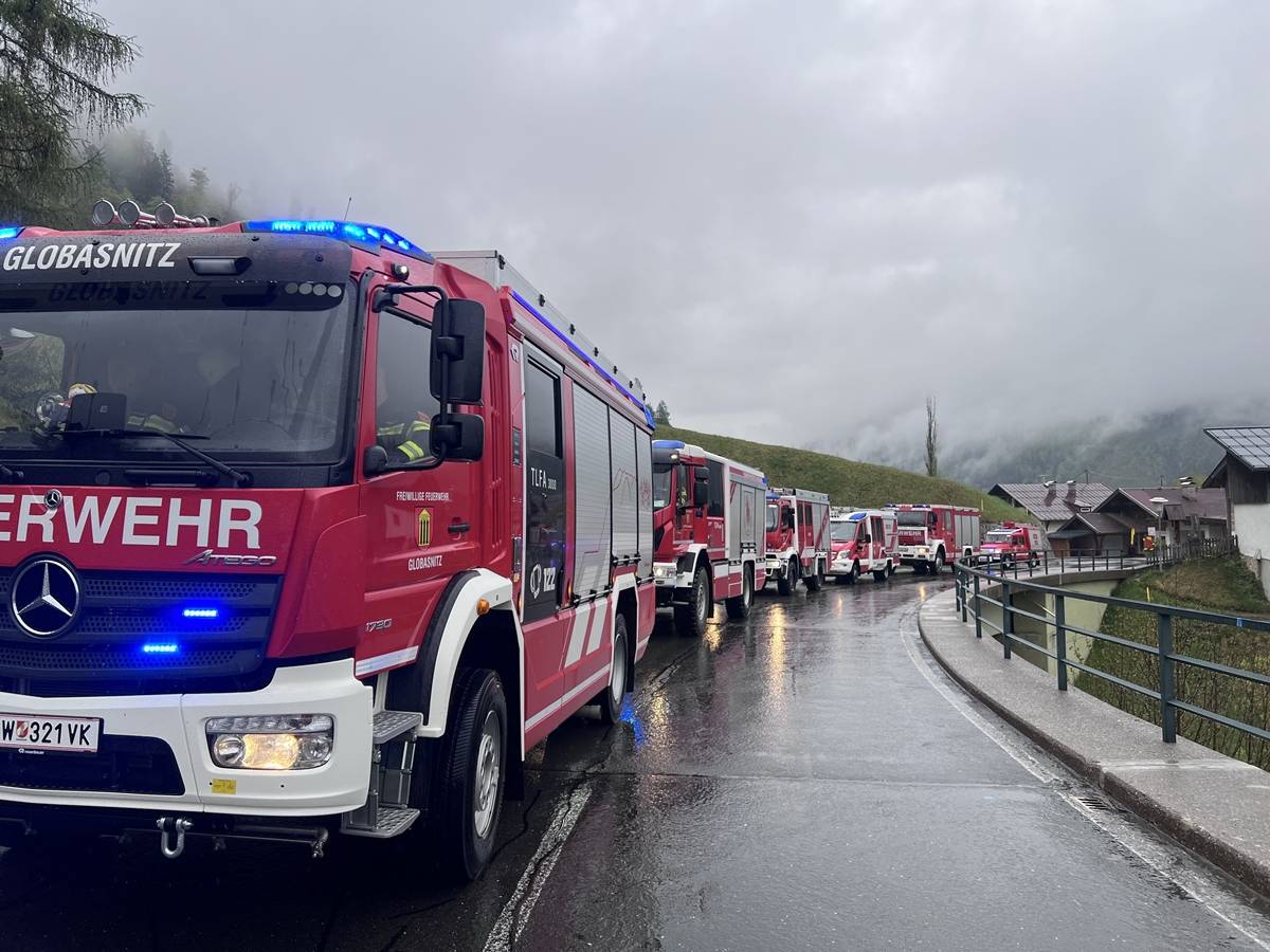 Der Kat-Zug 5 ist heute im Lesachtal im Einsatz.