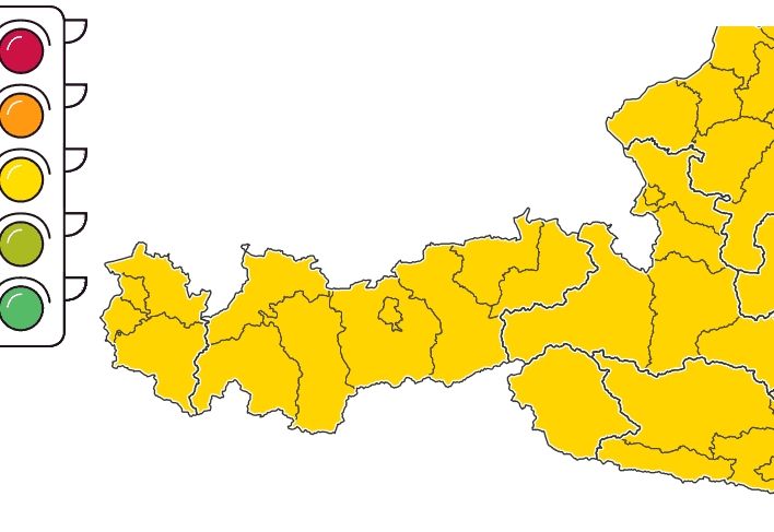 Tirol bleibt gelb auf der Coronaampel
