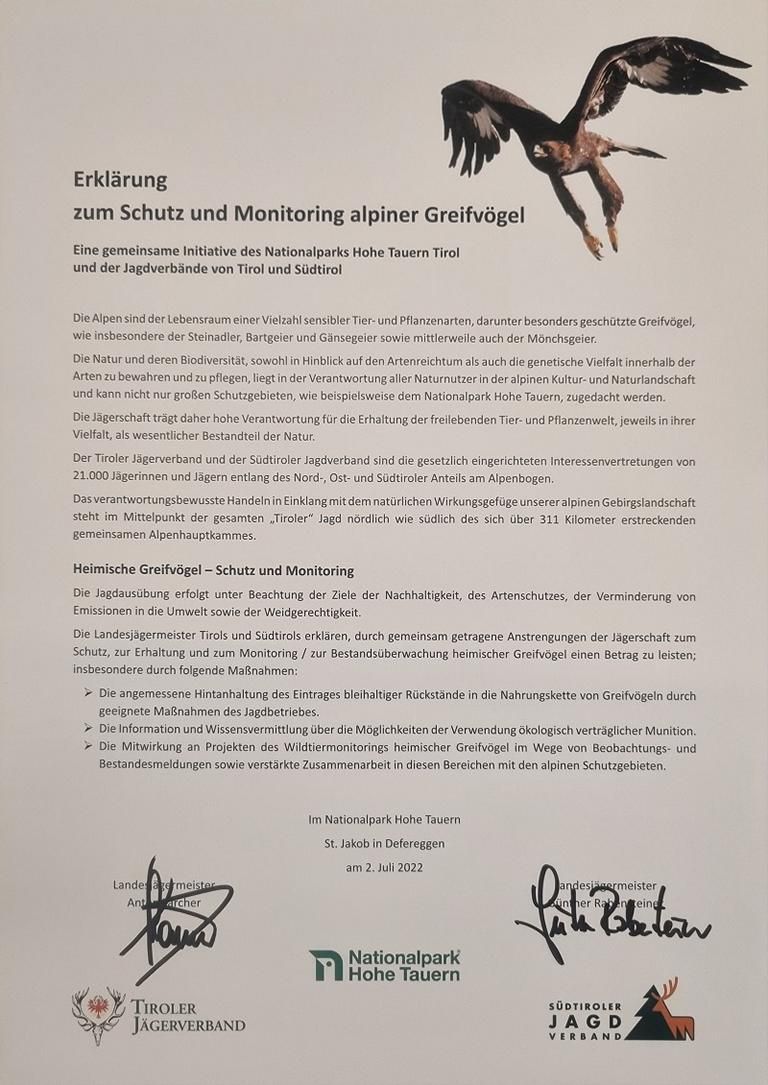 Die Erkl&auml;rung (c) TJV