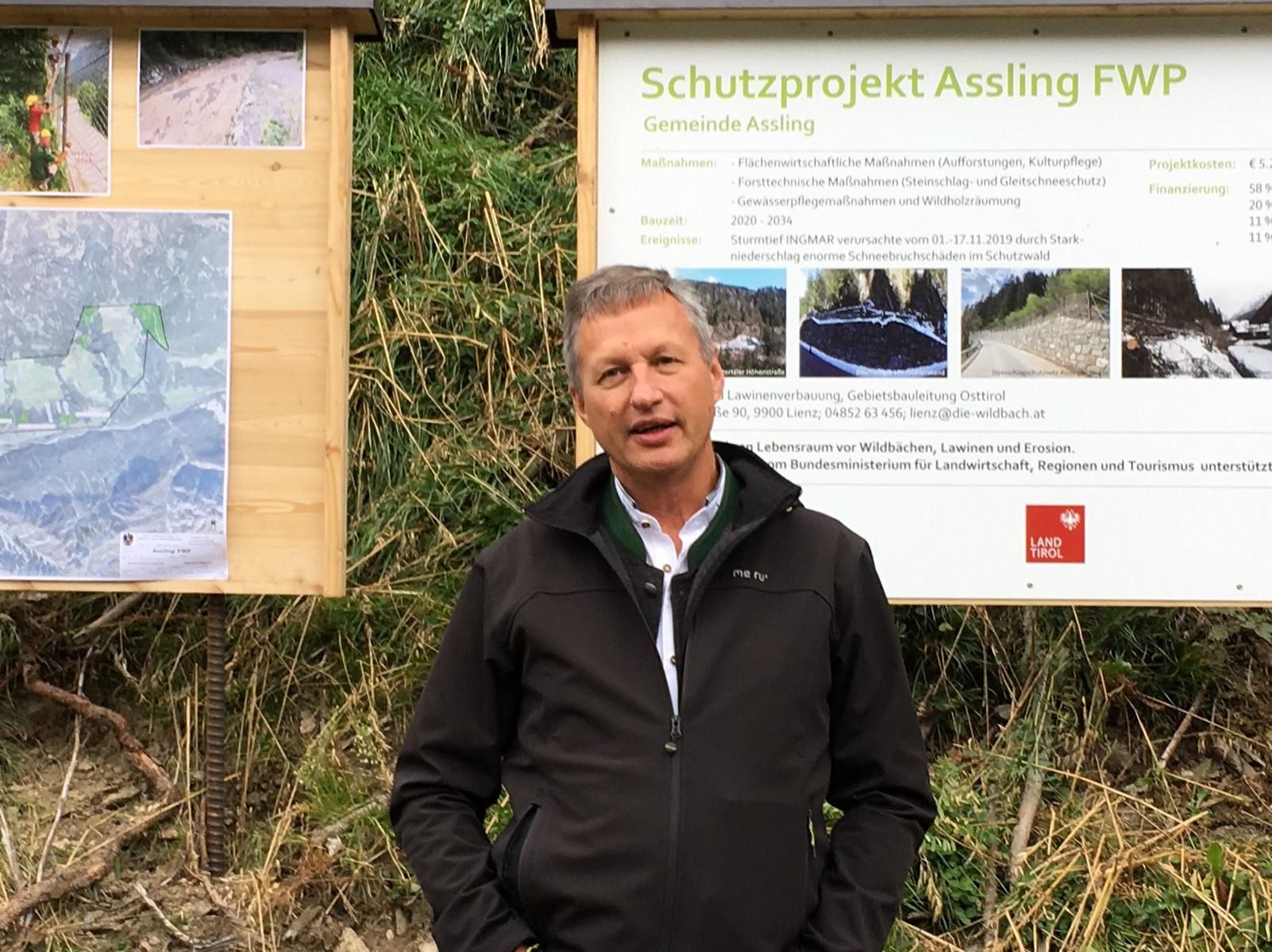 Landesforstdirektor Josef Fuchs in Assling, Foto: Stangl