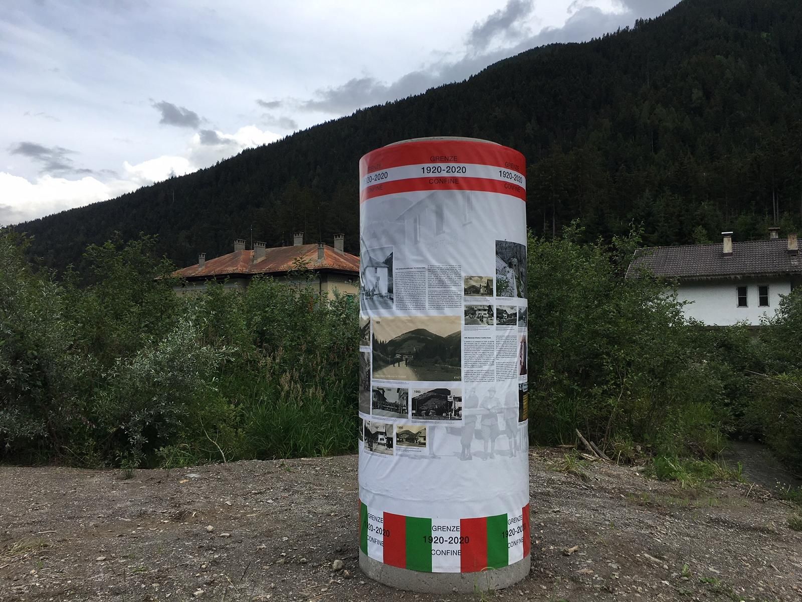 Auch am Drauradweg steht eine Infos&auml;ule