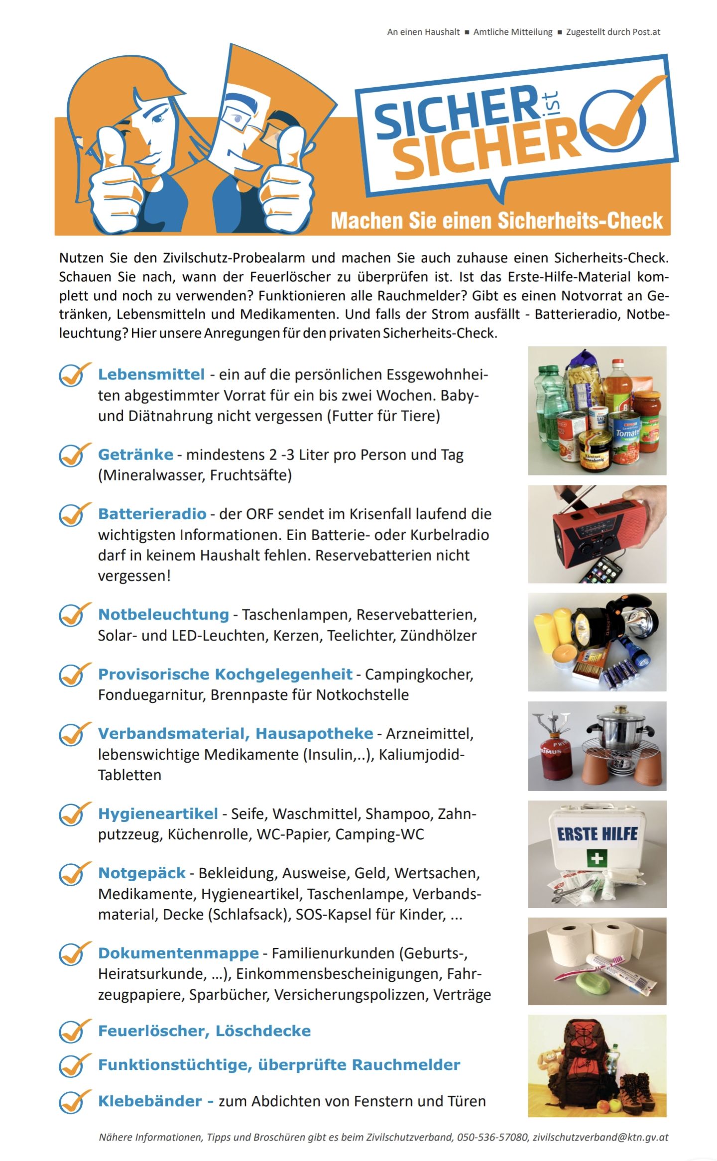 Sicherheits-Check f&uuml;r Daheim  Grafik: Land K&auml;rnten