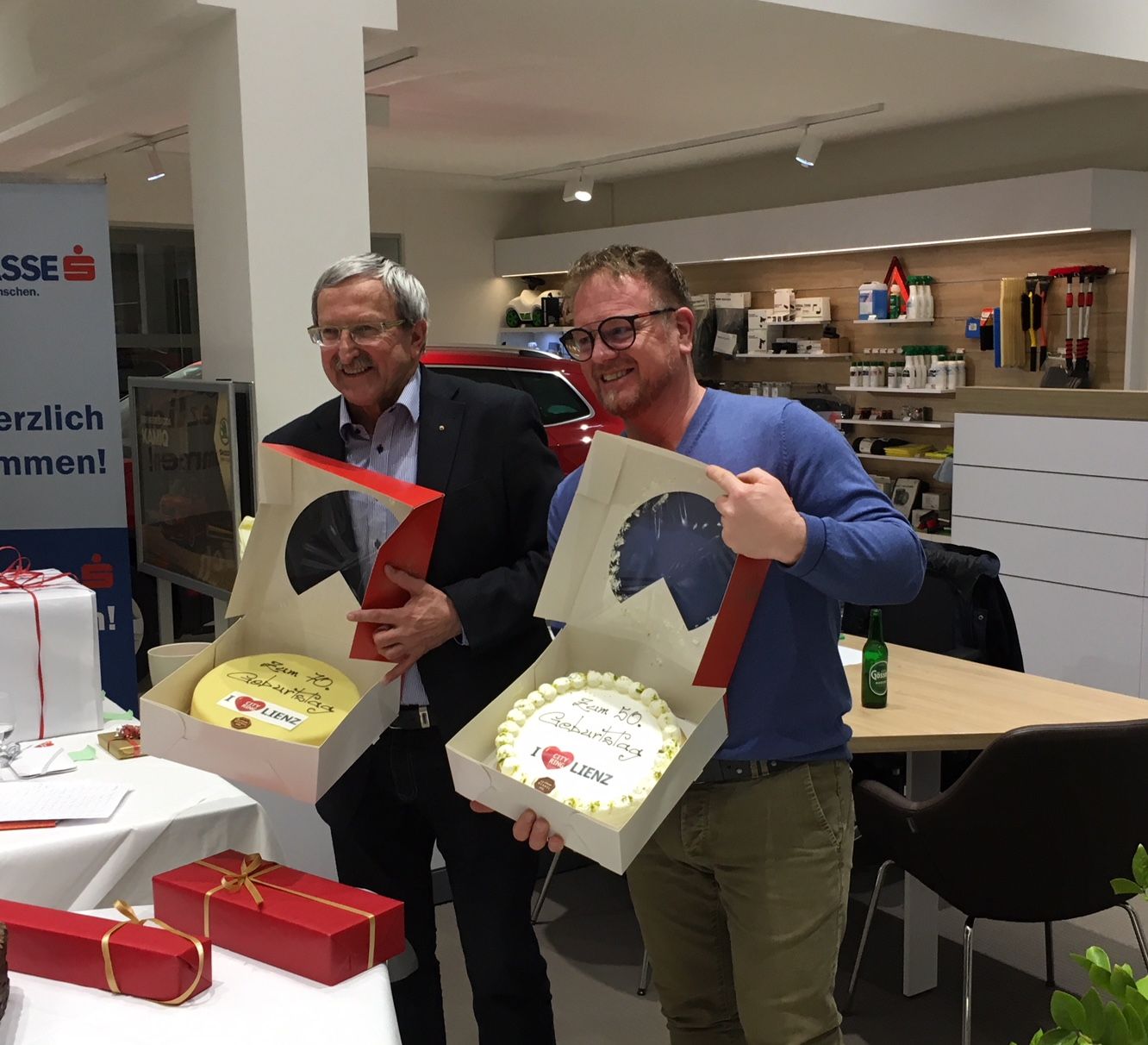 Geburtstagsgratulationen f&uuml;r Robert Geiger und Franz Bodner