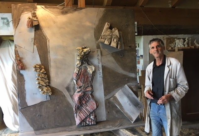 Relief von Lois Fasching f&uuml;r 1250-Jahr-Feier in Innichen