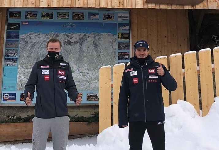 Ski-Asse am Dorfberglift