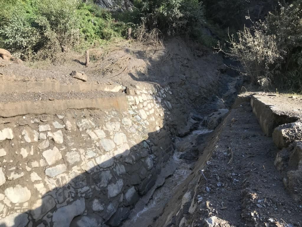Der Kristeinbach nach dem Murenabgang. Foto: Land Tirol/BBA Lienz