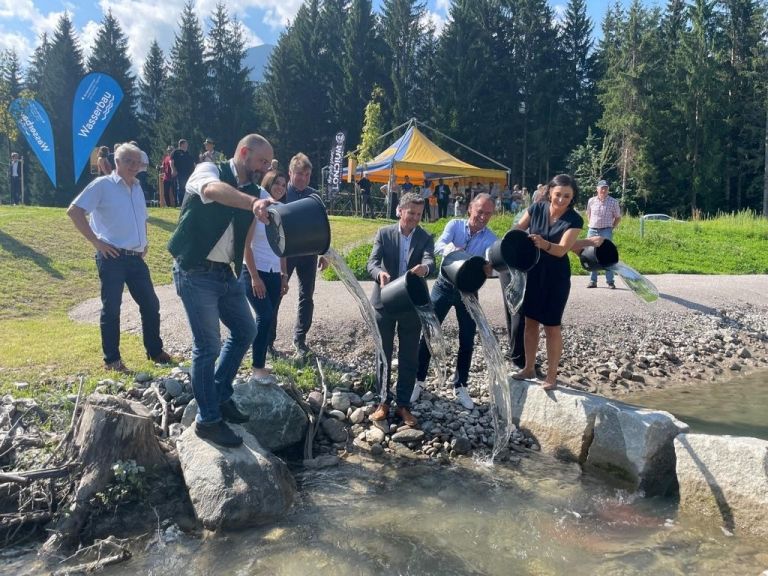 Gail bei K&ouml;tschach-Mauthen f&uuml;r Fische durchg&auml;ngig gemacht