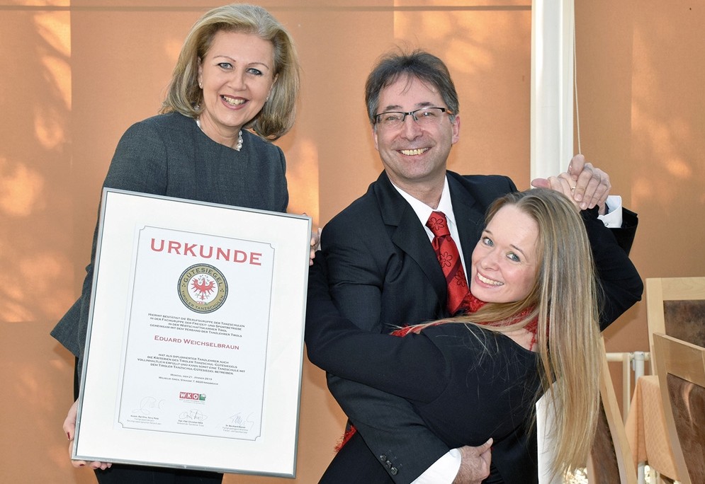 G&uuml;tesiegel f&uuml;r Tanzschule Weichselbraun