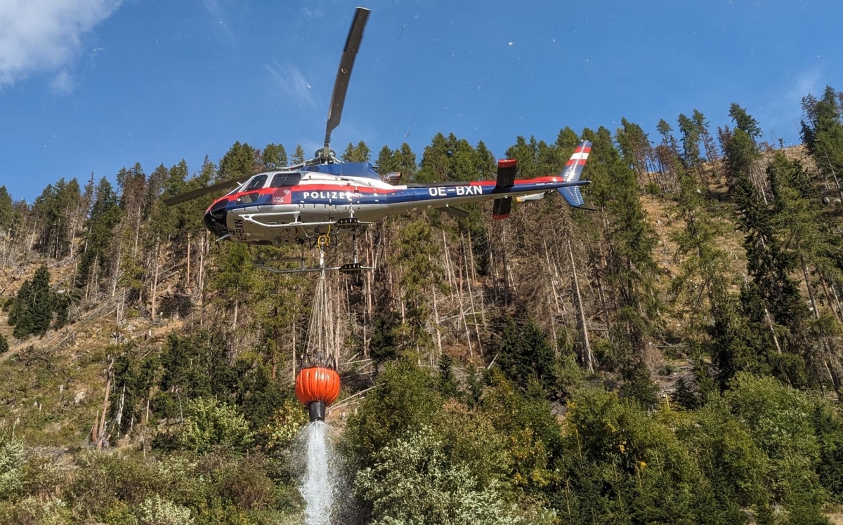 Waldbrand&uuml;bung in Hopfgarten